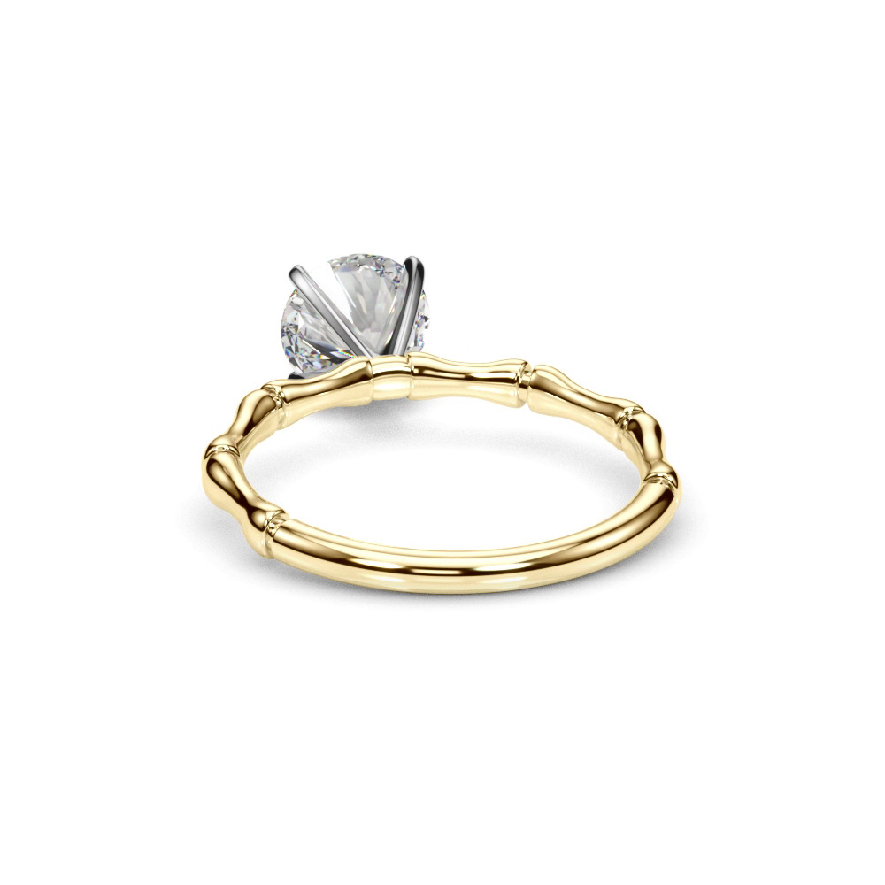 360 degree view of Veronique Bamboo Solitaire Engagement Ring