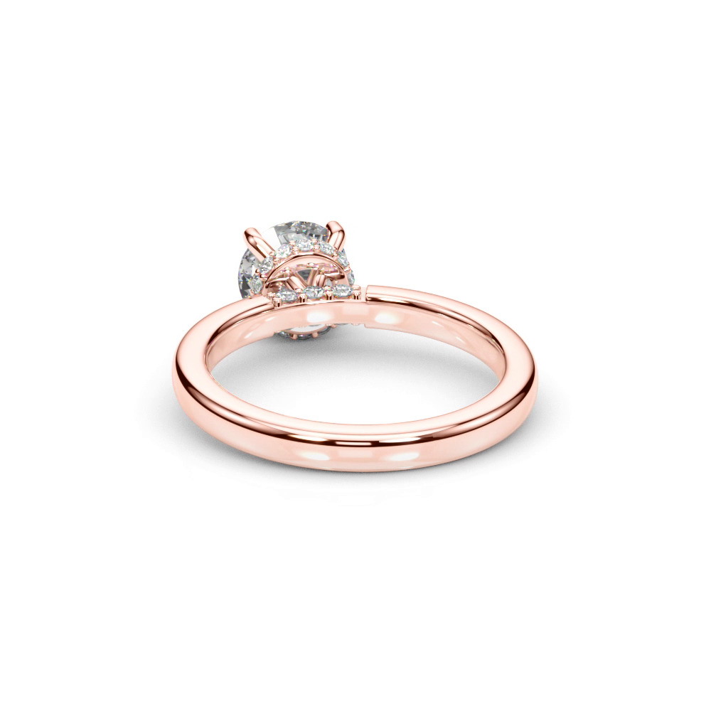 360 degree view of Jolie Hidden Halo Engagement Ring