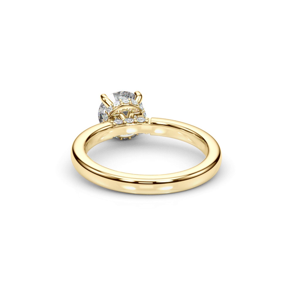 360 degree view of Jolie Hidden Halo Engagement Ring