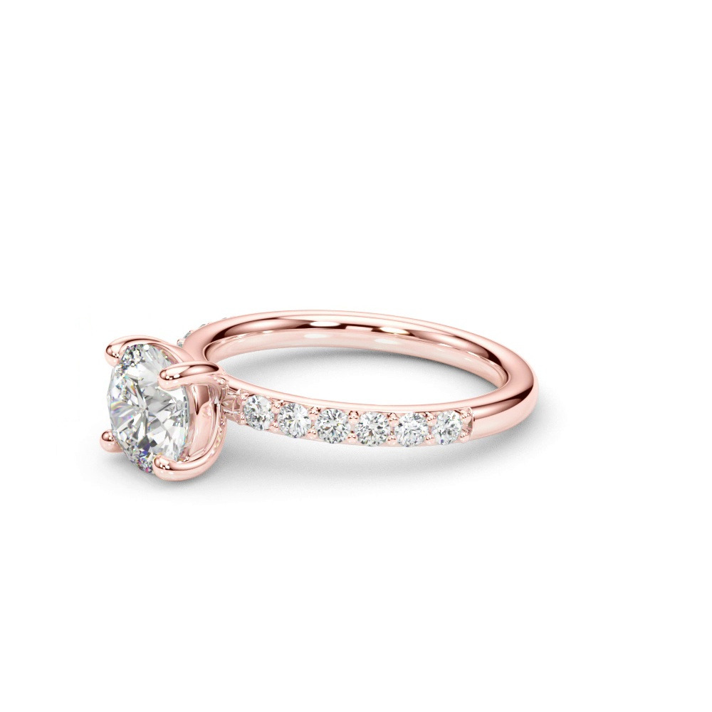 360 degree view of Diora Classic Pave Engagement Ring