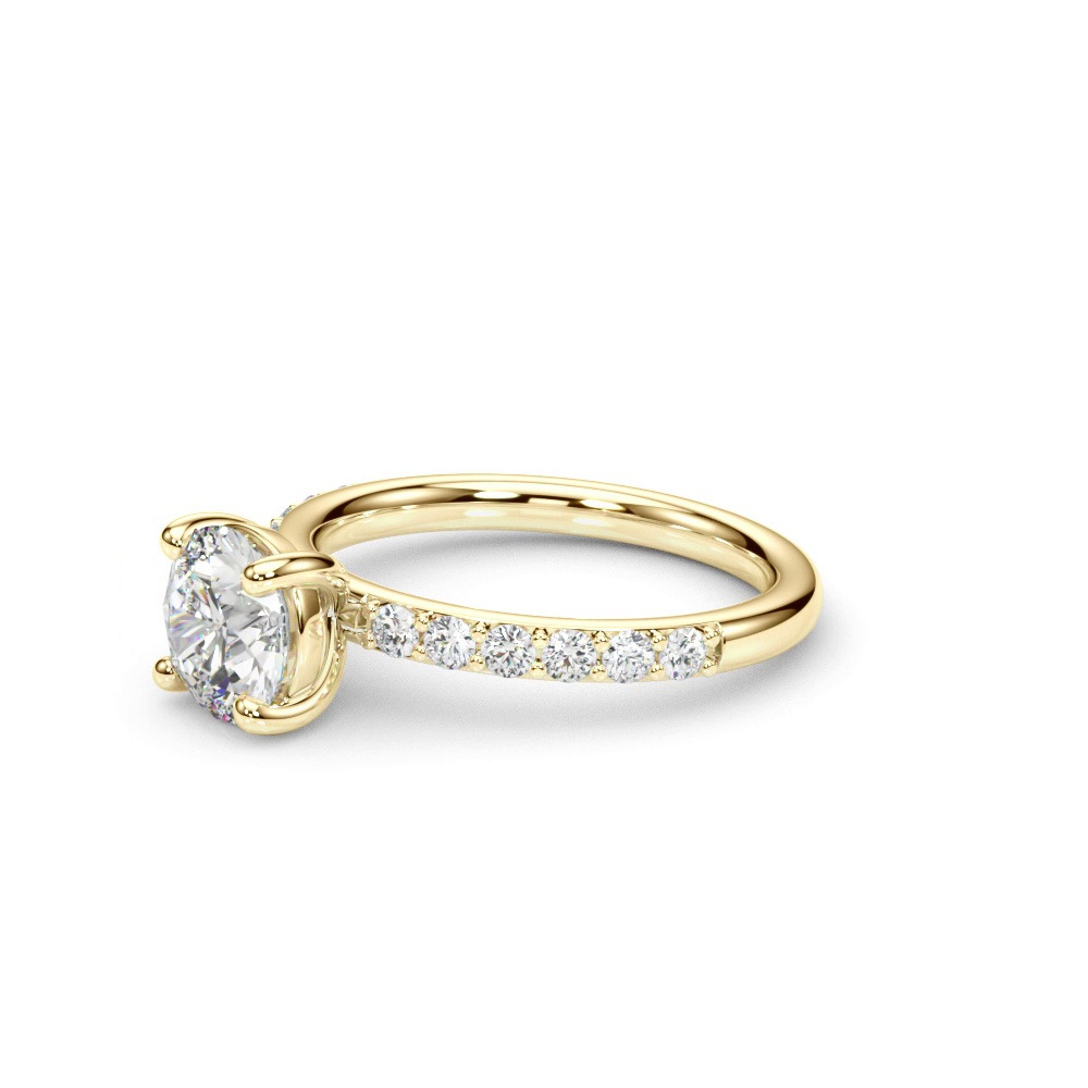 360 degree view of Diora Classic Pave Engagement Ring