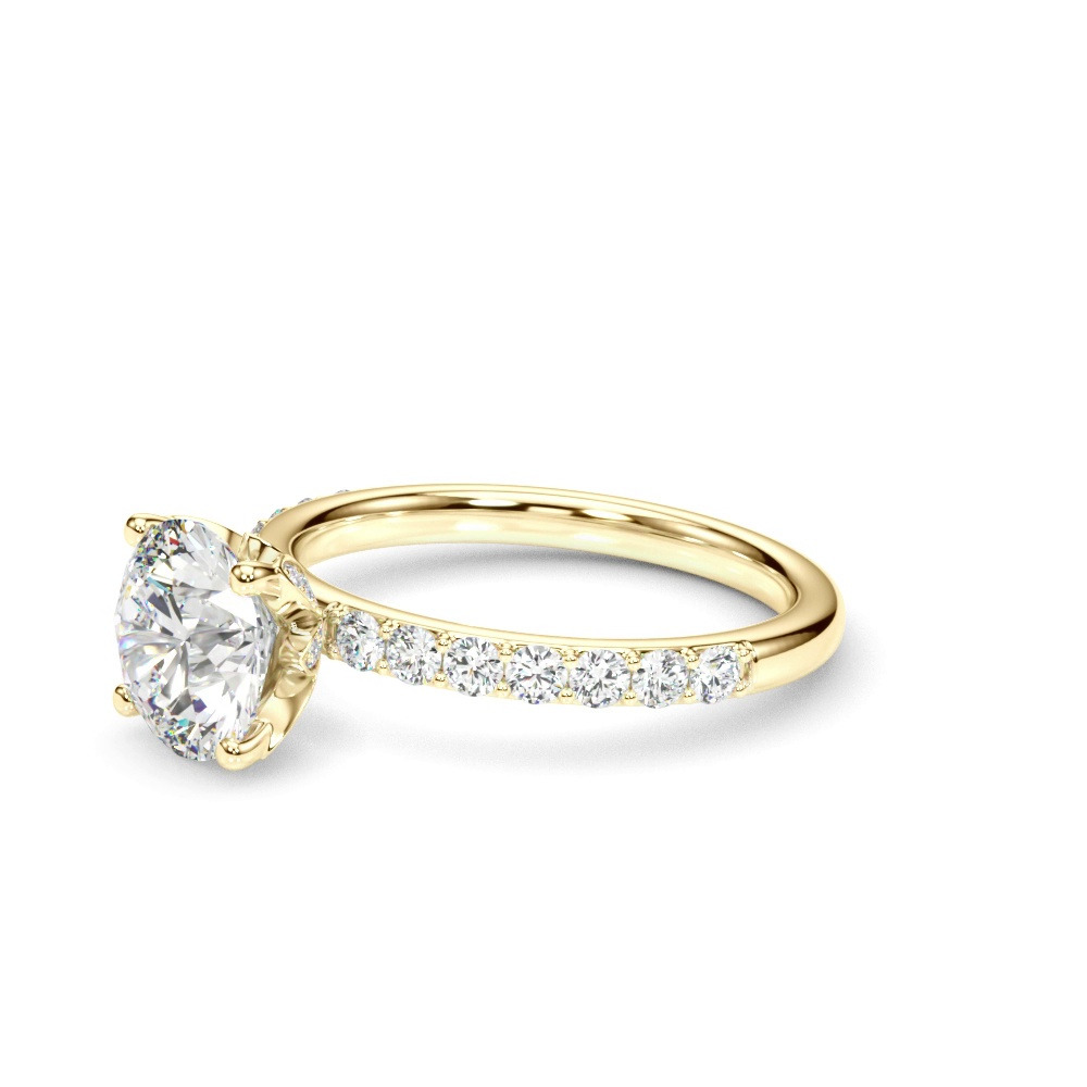 360 degree view of Tenara Pavé Lab Engagement Ring