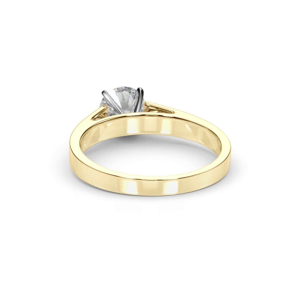 360 degree view of Nyssa Solitaire Cathedral Engagement Ring