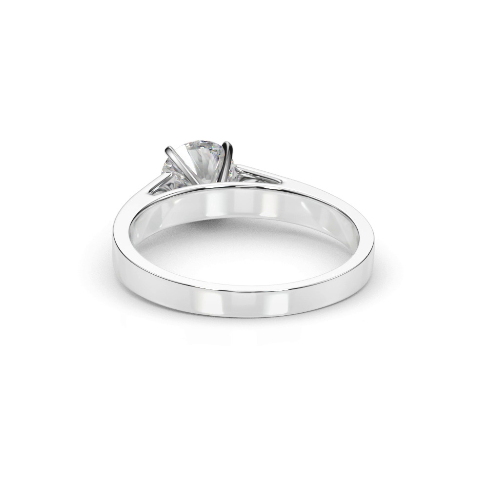 360 degree view of Nyssa Solitaire Cathedral Engagement Ring