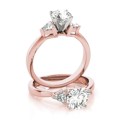 360 degree view of Milana Three Stone Engagement Ring