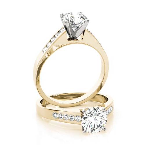 360 degree view of Kaylie Channel Diamond Engagement Ring