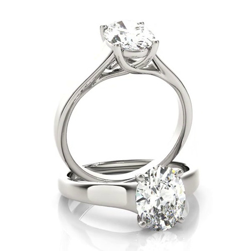 360 degree view of Odessa Oval Solitaire Engagement Ring
