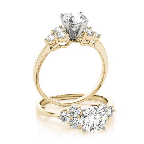 360 degree view of Liesel Diamond Cluster Engagement Ring
