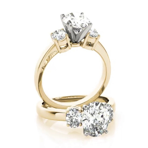 360 degree view of Florentina Three Stone Engagement Ring