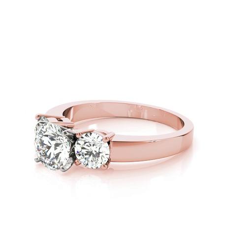 360 degree view of Cleo Three Stone Engagement Ring
