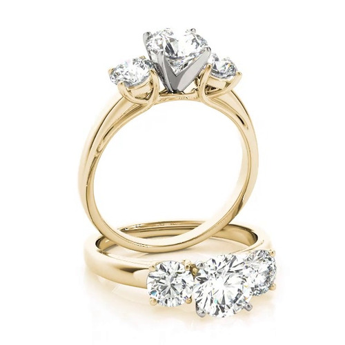360 degree view of Landry Three Stone Engagement Ring