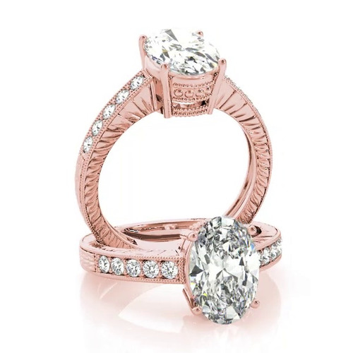360 degree view of Seneca Vintage Inspired Engagement Ring