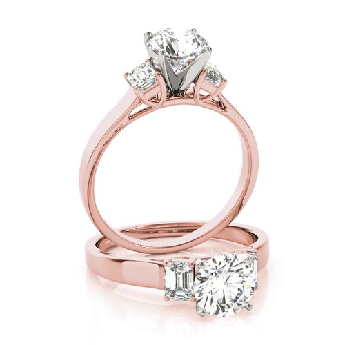 360 degree view of Jana Three Stone Engagement Ring