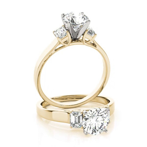 360 degree view of Jana Three Stone Engagement Ring