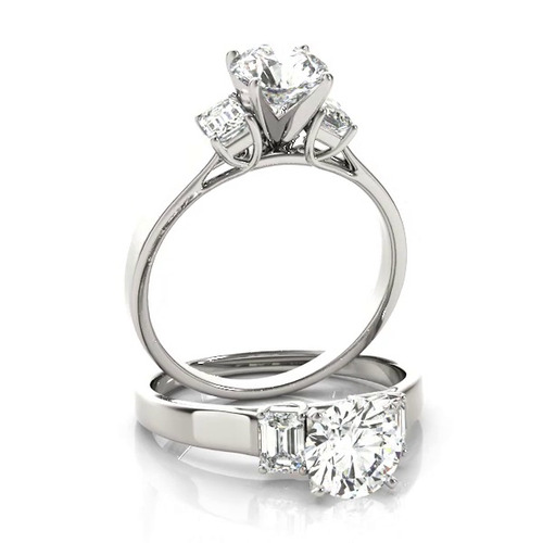 360 degree view of Jana Three Stone Engagement Ring