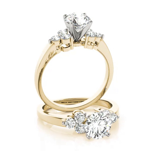 360 degree view of Essie Diamond Cluster Engagement Ring