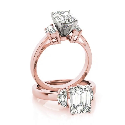 360 degree view of Perdita Three Stone Engagement Ring