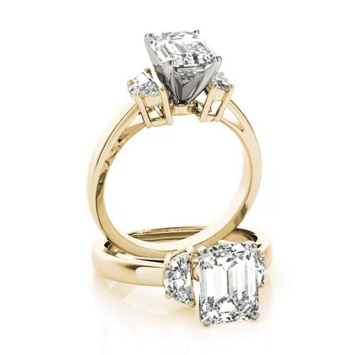 360 degree view of Perdita Three Stone Engagement Ring