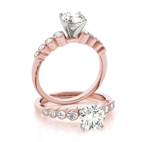 360 degree view of Vale Vintage Style Engagement Ring