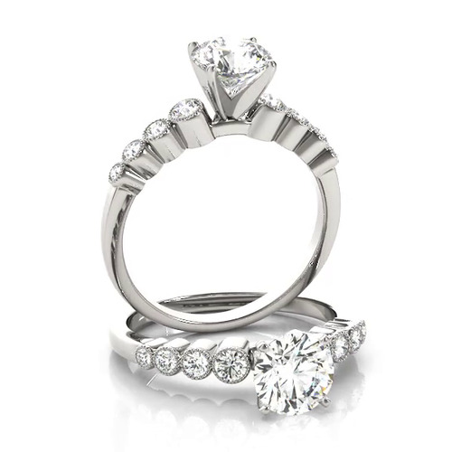 360 degree view of Vale Vintage Style Engagement Ring