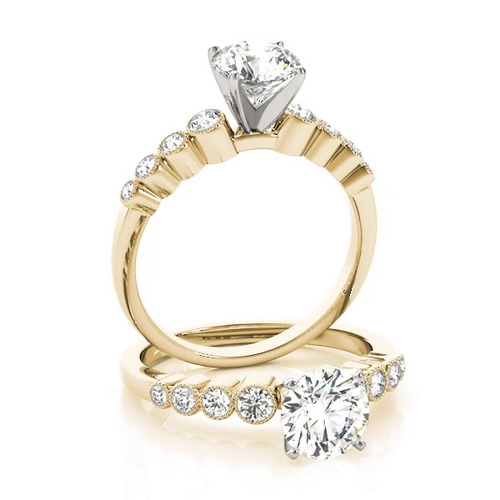 360 degree view of Vale Vintage Style Engagement Ring