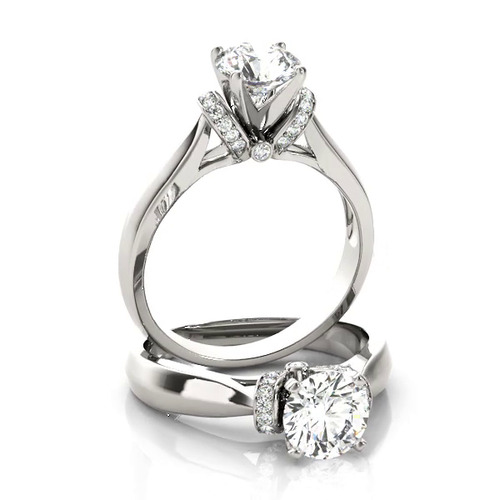 360 degree view of Sera Diamond Collar Engagement Ring