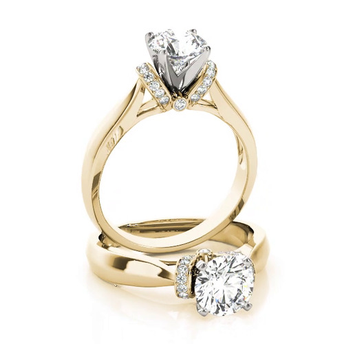 360 degree view of Sera Diamond Collar Engagement Ring