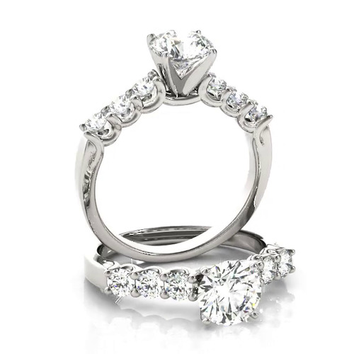 360 degree view of Giavanna U Prong Engagement Ring