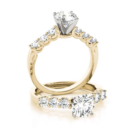 360 degree view of Giavanna U Prong Engagement Ring