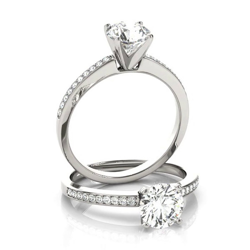 360 degree view of Jaime Channel Diamond Engagement Ring