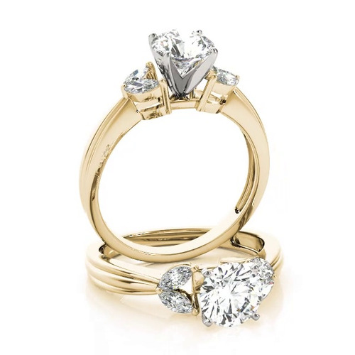 360 degree view of Joyce Marquise Side Stone Engagement Ring