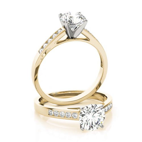 360 degree view of Chara Channel Diamond Engagement Ring