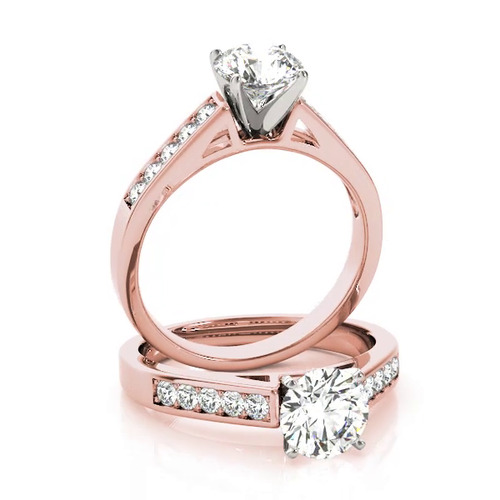 360 degree view of Dulce Channel Diamond Engagement Ring