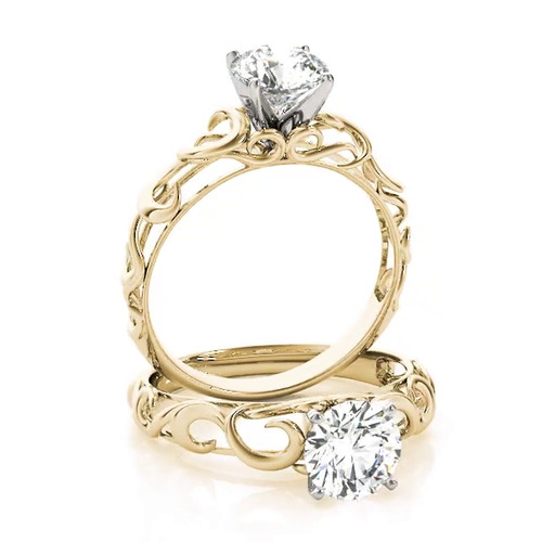 360 degree view of Fianna Solitaire Engagement Ring