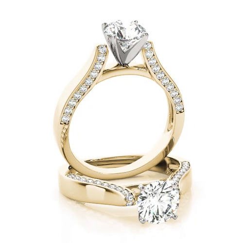 360 degree view of Zilla Pavé Diamond Engagement Ring