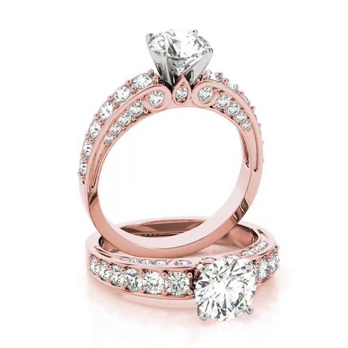 360 degree view of Clementine Channel Diamond Engagement Ring