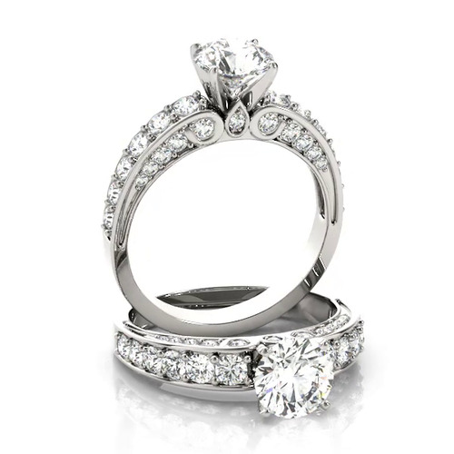 360 degree view of Clementine Channel Diamond Engagement Ring