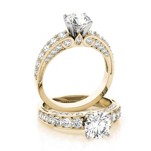 360 degree view of Clementine Channel Diamond Engagement Ring