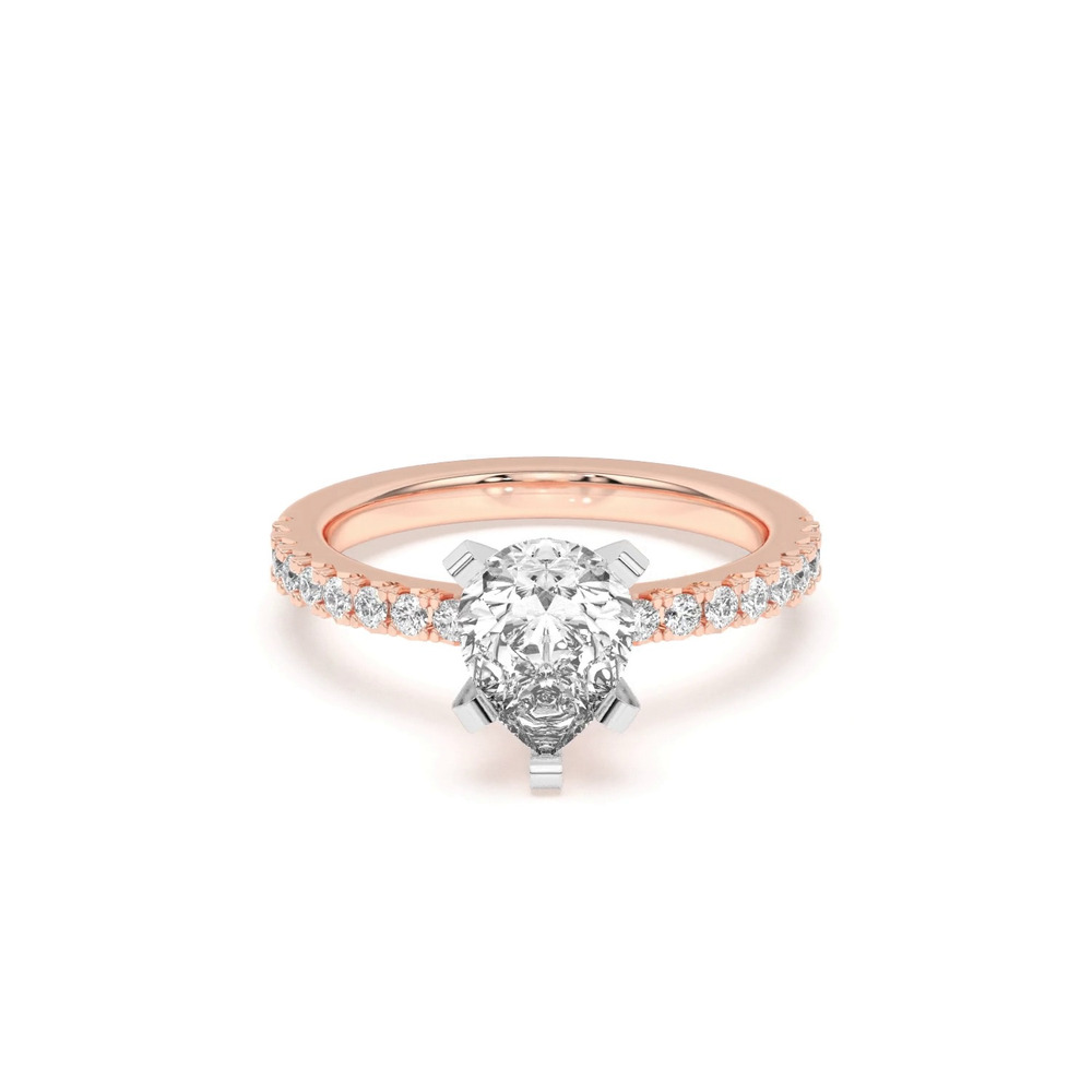 360 degree view of Riley Classic Pavé Diamond Engagement Ring