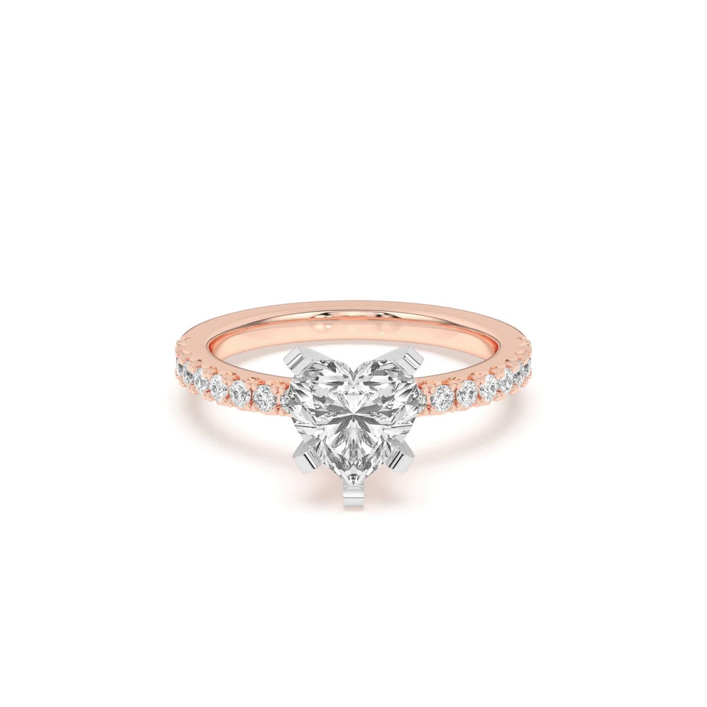360 degree view of Riley Classic Pavé Diamond Engagement Ring