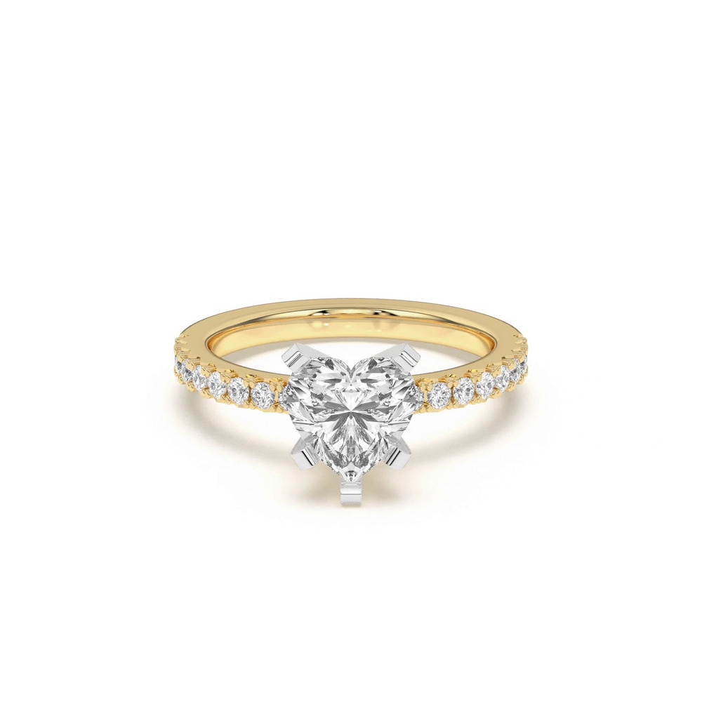 360 degree view of Riley Classic Pavé Diamond Engagement Ring
