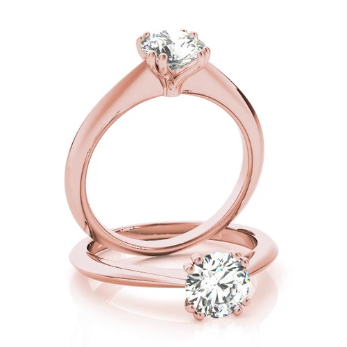 360 degree view of Sienna Double Prong Solitaire Engagement Ring