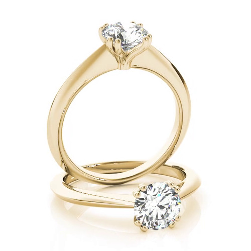 360 degree view of Sienna Double Prong Solitaire Engagement Ring