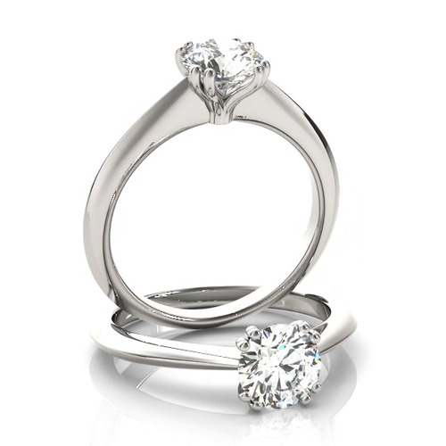 360 degree view of Sienna Double Prong Solitaire Engagement Ring