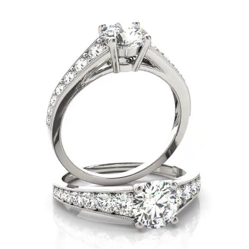 360 degree view of Hattie Graduating Diamond Engagement Ring