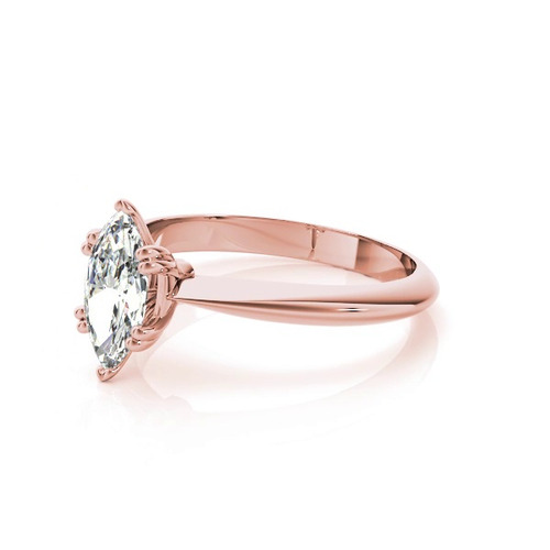 360 degree view of Avalon Double Prong Solitaire Engagement Ring