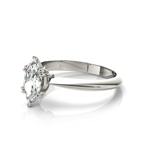 360 degree view of Avalon Double Prong Solitaire Engagement Ring