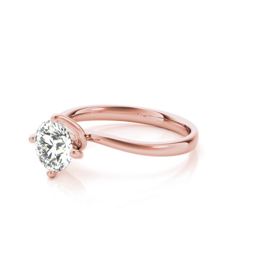 360 degree view of Dakota Solitaire Bypass Engagement Ring
