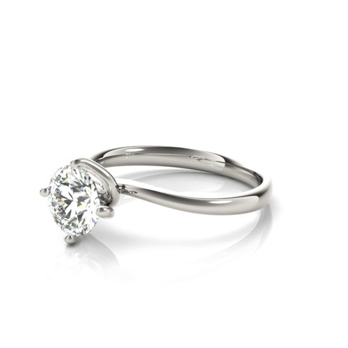 360 degree view of Dakota Solitaire Bypass Engagement Ring
