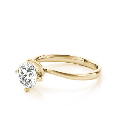 360 degree view of Dakota Solitaire Bypass Engagement Ring
